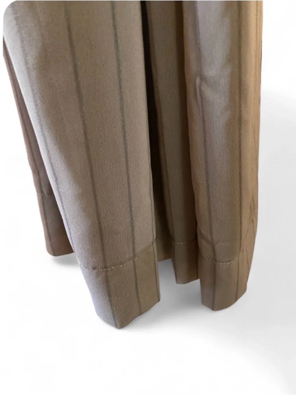 Makenzie Voile Sheer Curtain Panel 54x84 Dark Taupe Pinstripe Single